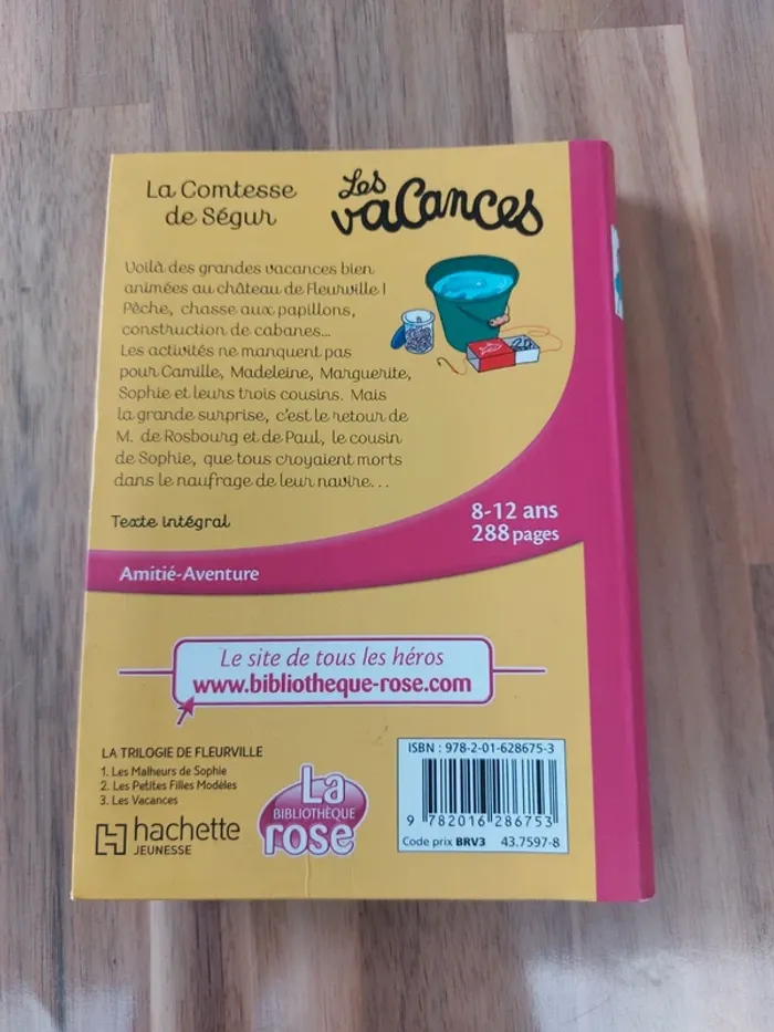 Livre La Bibliothèque Rose : Les Vacances - photo numéro 2