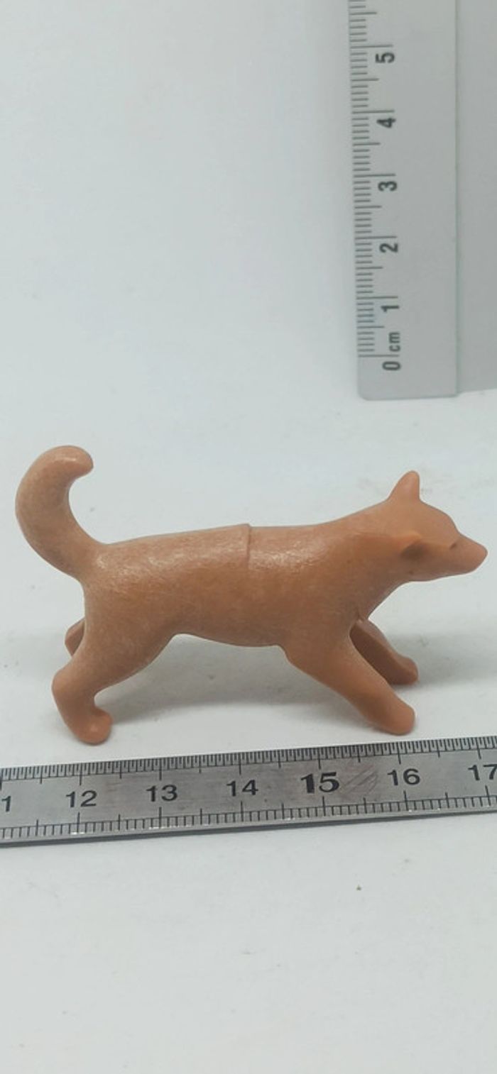Chien de traîneau husky marron vintage playmobil - photo numéro 5