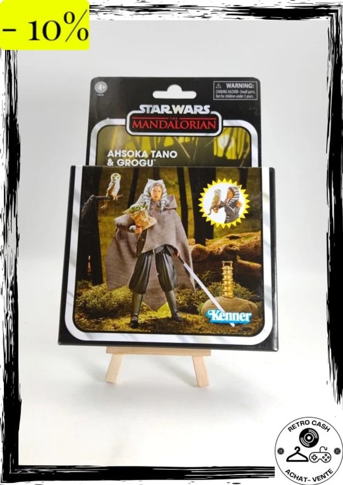 Star Wars The Mandalorian Vintage Collection figurine Ahsoka Tano & Grogu 10 cm