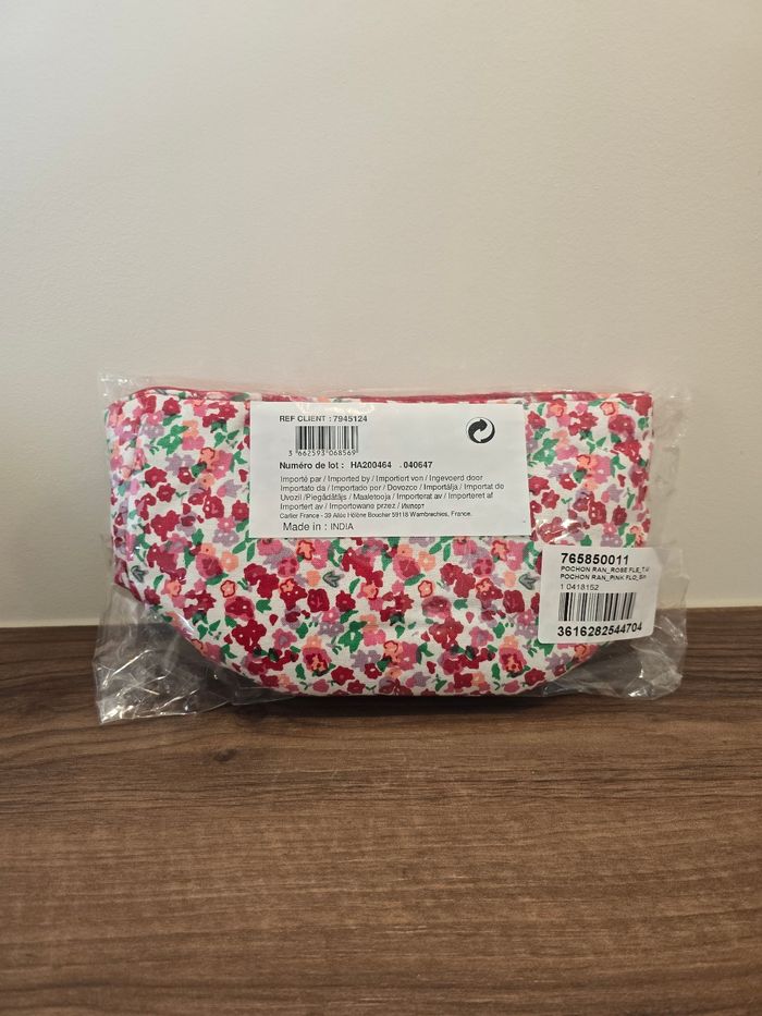 Petit panier de rangement fleuri (Neuf). - photo numéro 4
