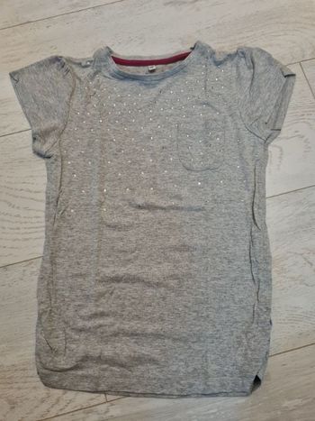 T-shirt 9/10 ans avec strass fille