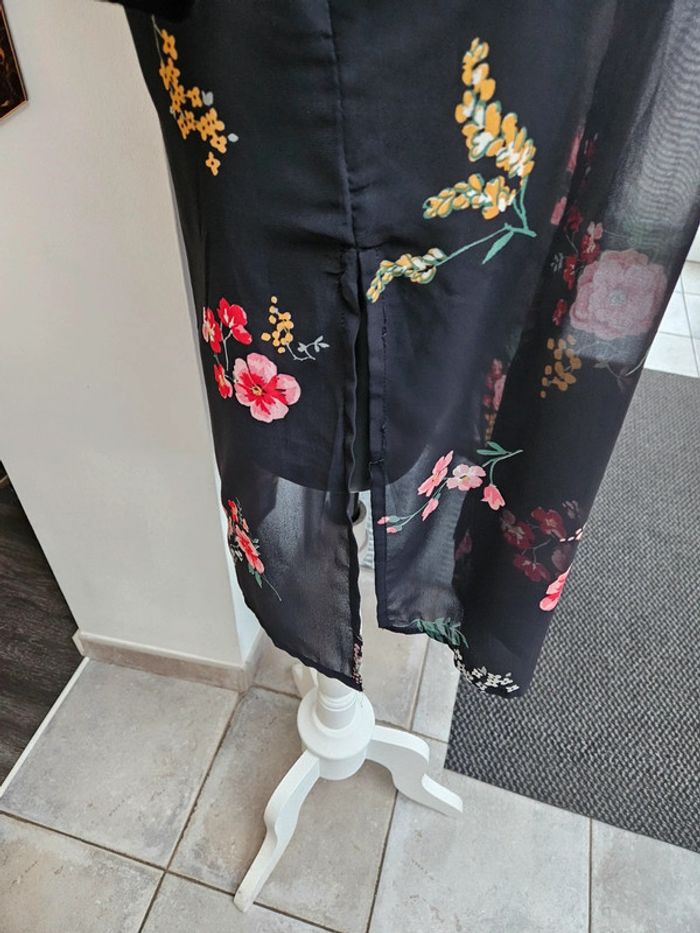 MS Mode chemisier voile transparent à fleurs taille 42 - photo numéro 4