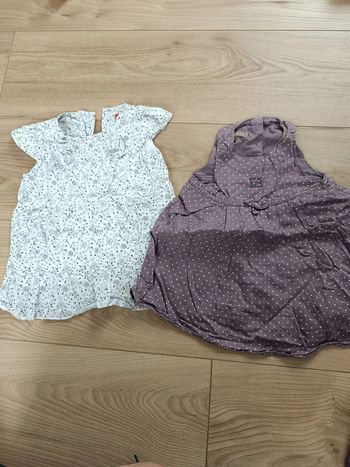 Lot 2 robes 6 mois fille légère printemps été