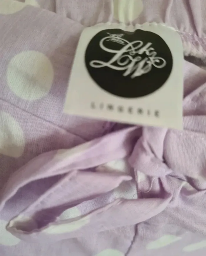 Pyjama blanc/violet lila Lok Low Taille 42/44 Neuf - photo numéro 4