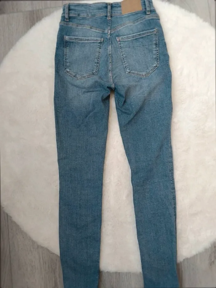 👖 Jean slim bleu clair – ZARA – Taille 34 - photo numéro 5
