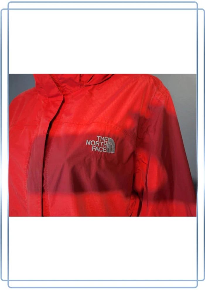 Veste à capuche zippée the north face femme hyvent rouge - taille L - photo numéro 4