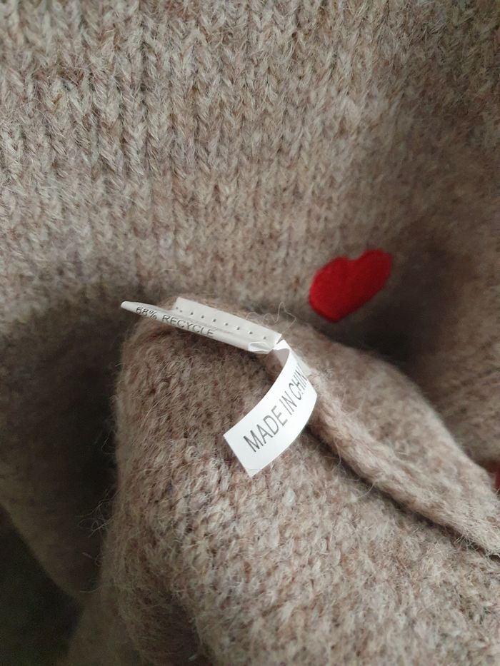 Pull cœur brodé Taille unique - photo numéro 4