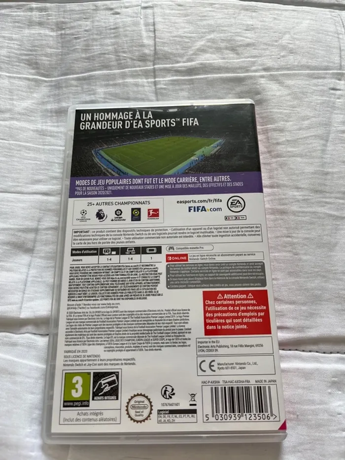 Jeu de switch fifa 21 - photo numéro 2