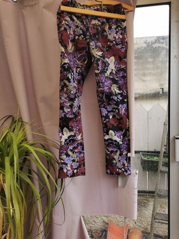Pantalon style jean imprimé en 36 elasthanne original