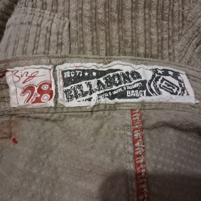 Bermuda velours côtelé coton Billabong Size 28 vintage - photo numéro 7