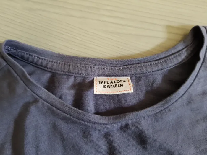 T-shirt bleu, Tape à l'oeil 10 ans - photo numéro 2