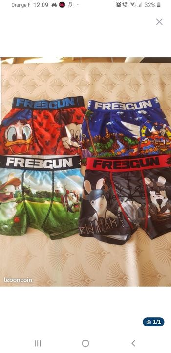 Lot 4 calecons FREEGUN