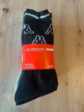 Lot de 6 paires de chaussettes Kappa homme taille 43/46 neuves