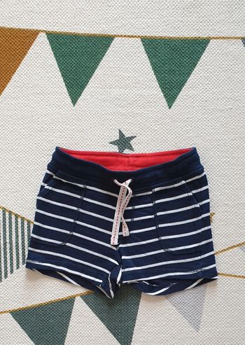 Short molleton rayé, taille 9 - 12 mois, H&M