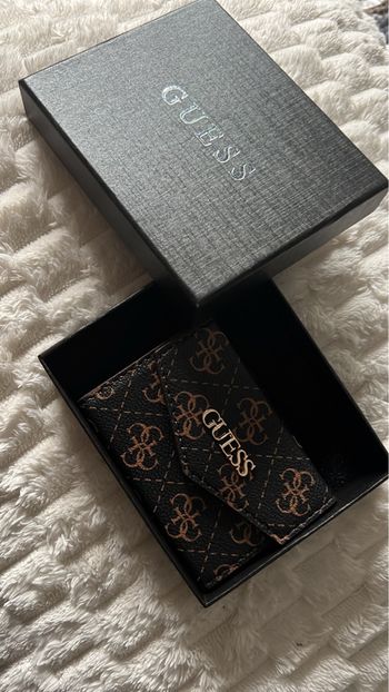 Porte carte marron et noir 