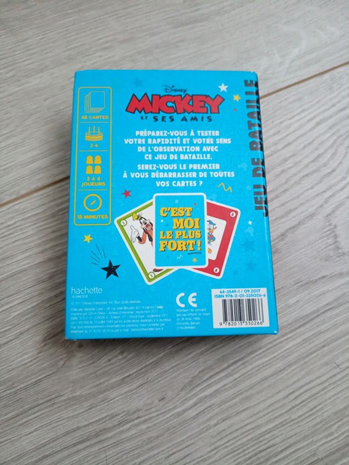 Jeu de cartes bataille Mickey - photo numéro 2