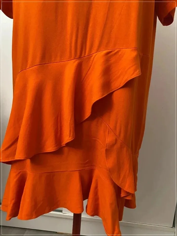 Robe volants orange Primark - photo numéro 2
