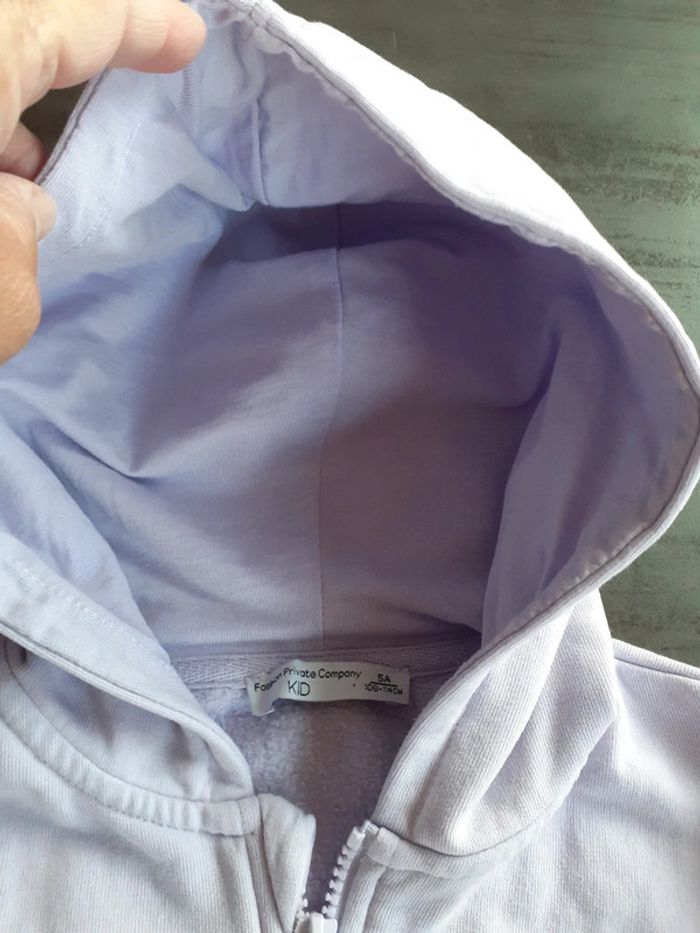 Veste de survêtement fille parme 5 ans - photo numéro 7
