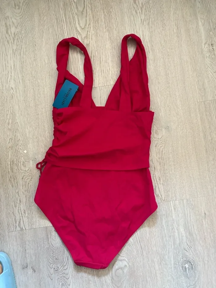 Maillot de bain une pièce drapé Maison Lejaby taille XS Neuf - photo numéro 4