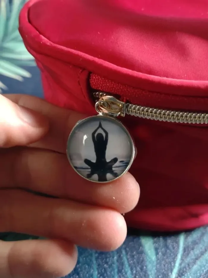 Housse ronde "zen" avec poignée - photo numéro 2