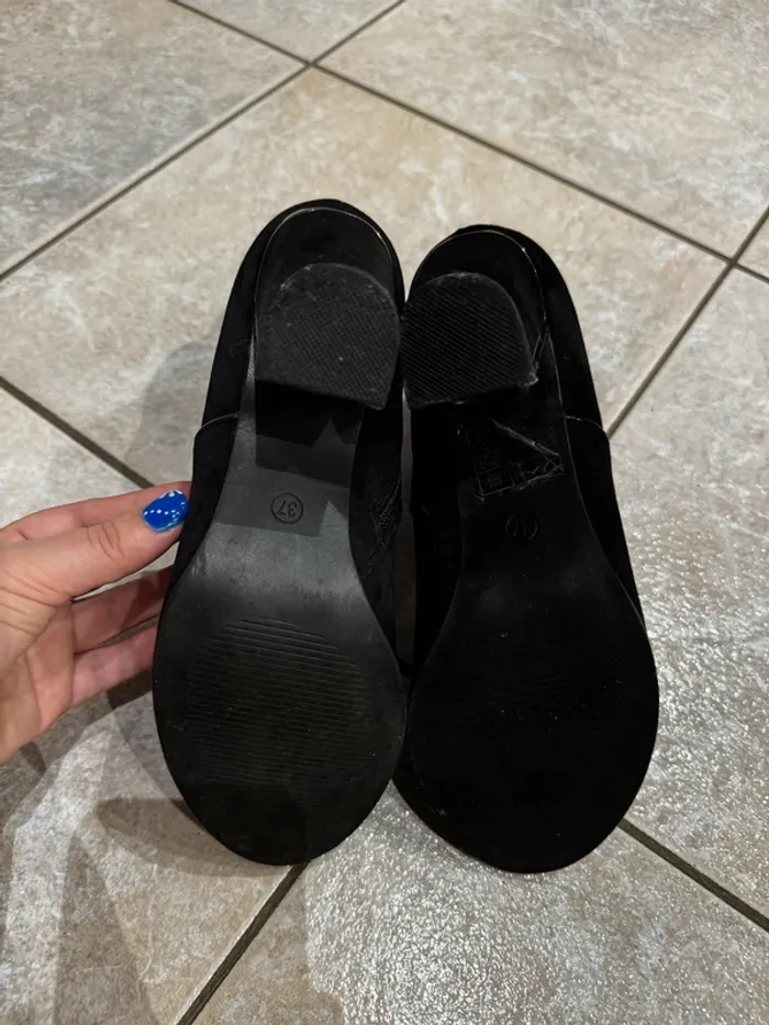 Bottines noires daim 37 - photo numéro 7