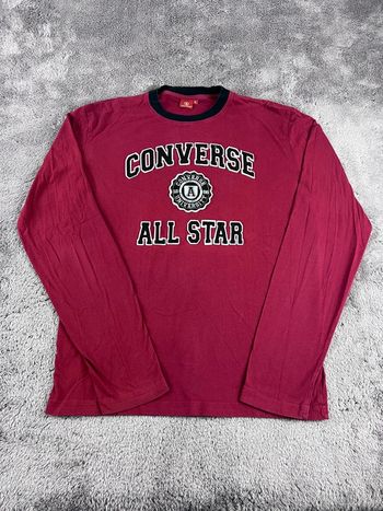 T-shirt manches longues Converse All Star Bordeaux – Taille XL