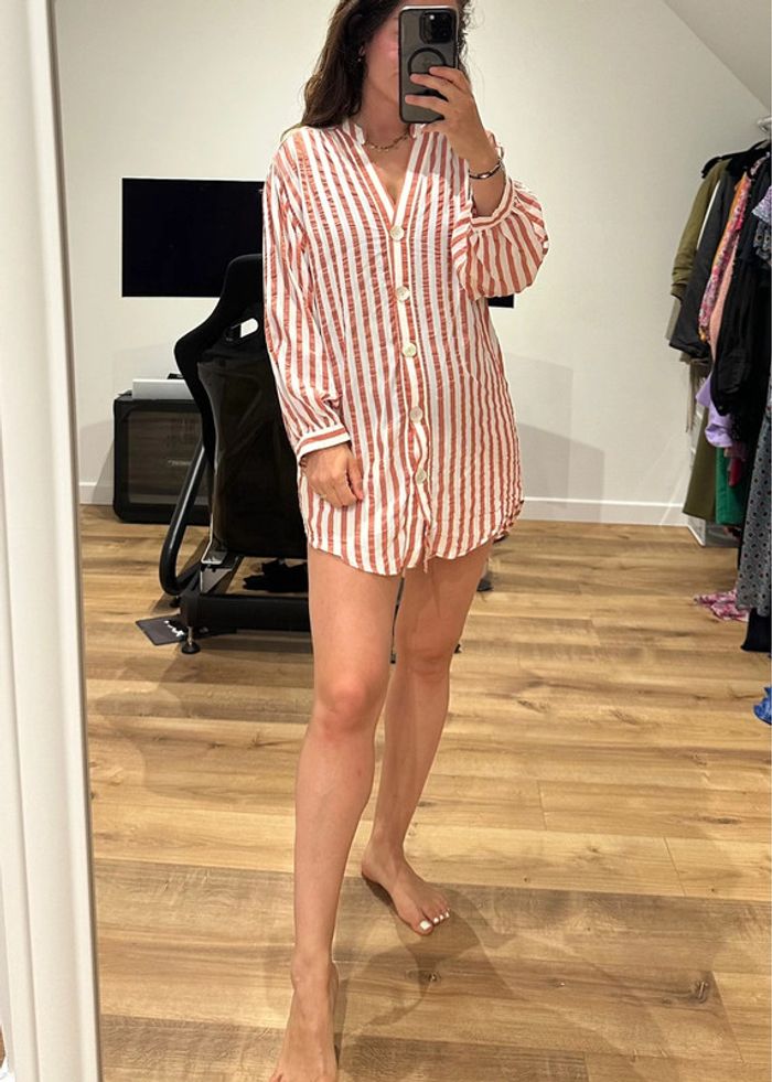 Tunique rayée Zara détail boutons nacrés 🌹 - photo numéro 2