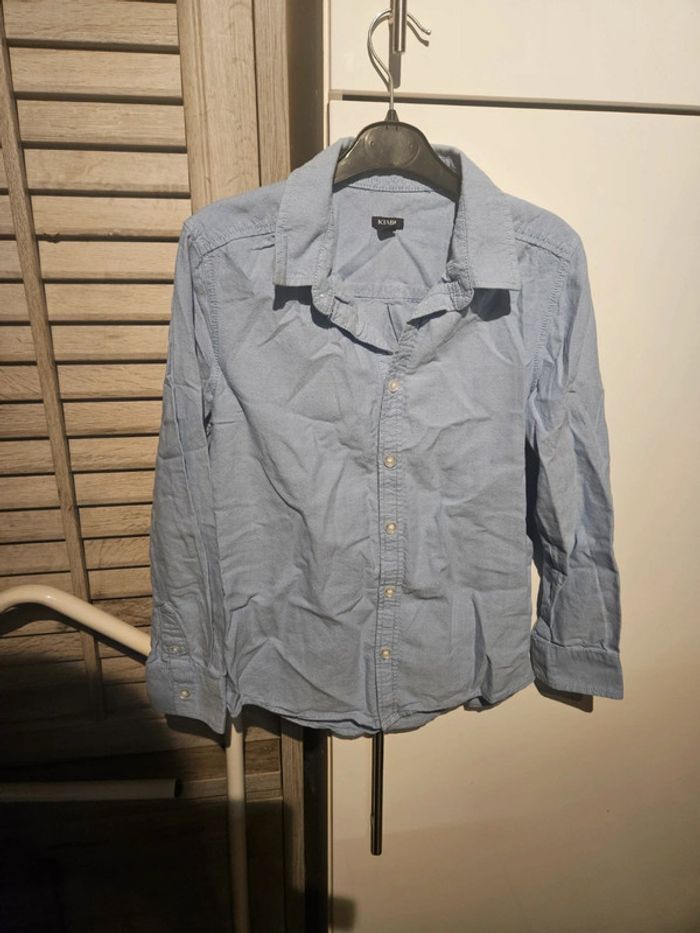 Chemise manche longue bleu Kiabi 10 ans