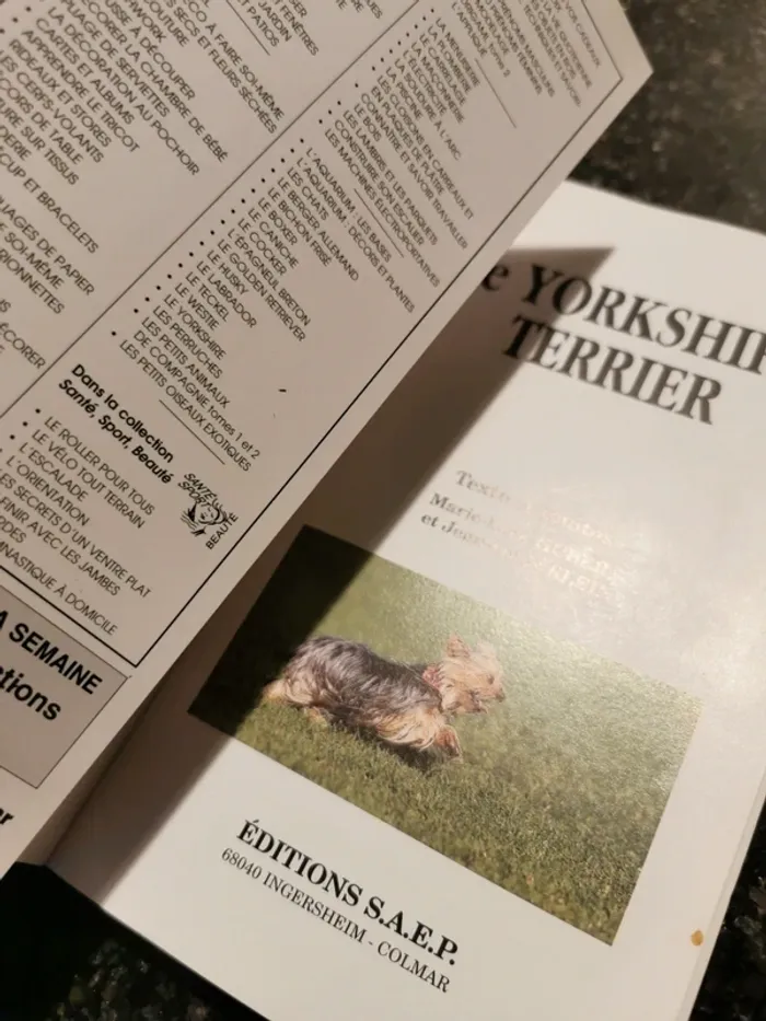 Livre " Mon chien, le Yorshire" - photo numéro 4