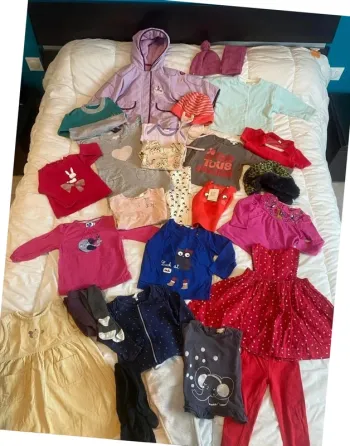 lot de vêtements bébé fille 18 mois