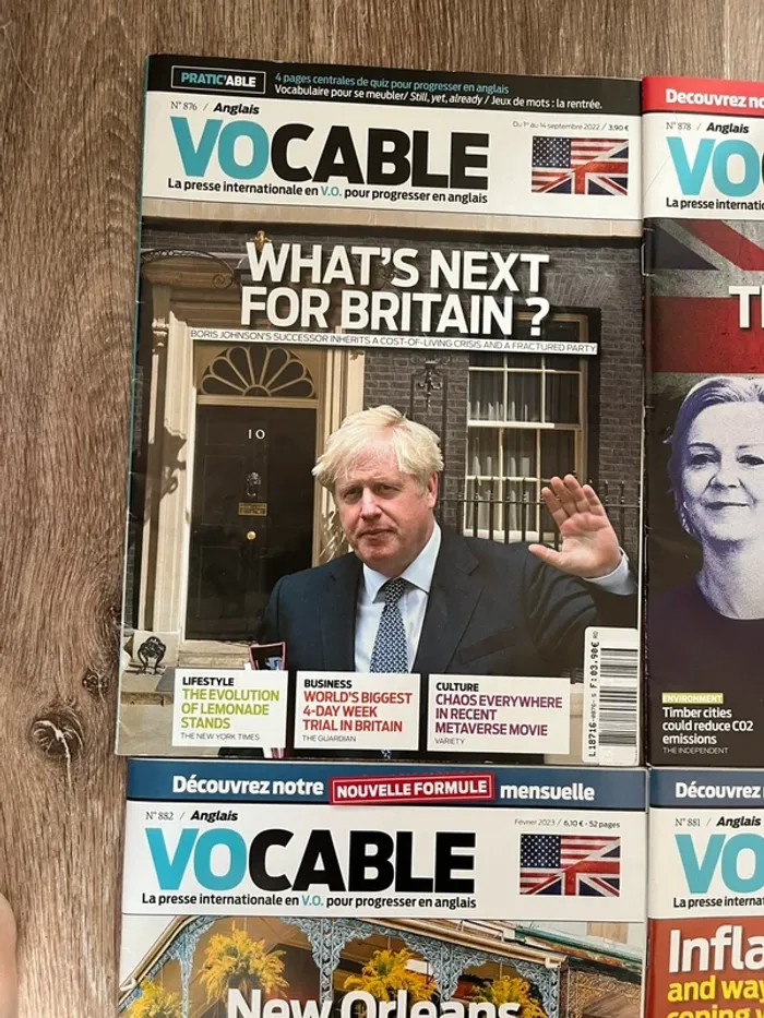 Lot de 10 magazine Vocable en anglais - photo numéro 2