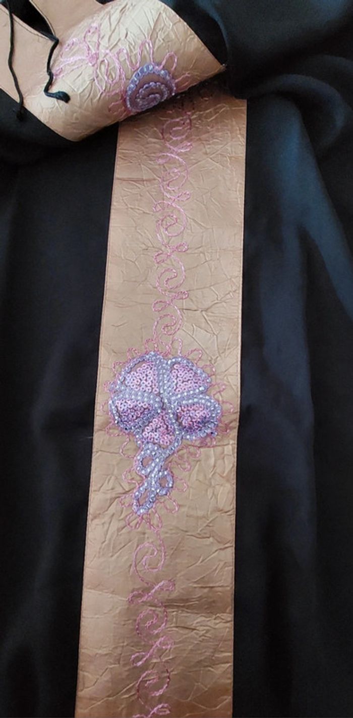 Djellaba Femme Caftan taille 3 noire - photo numéro 6