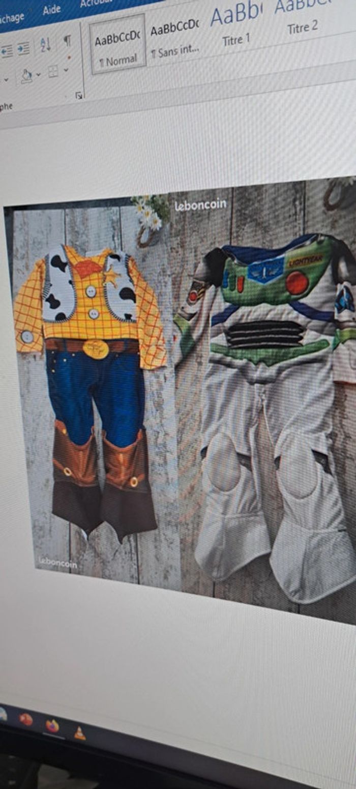 Déguisement enfant réversible Toy Story Buzz