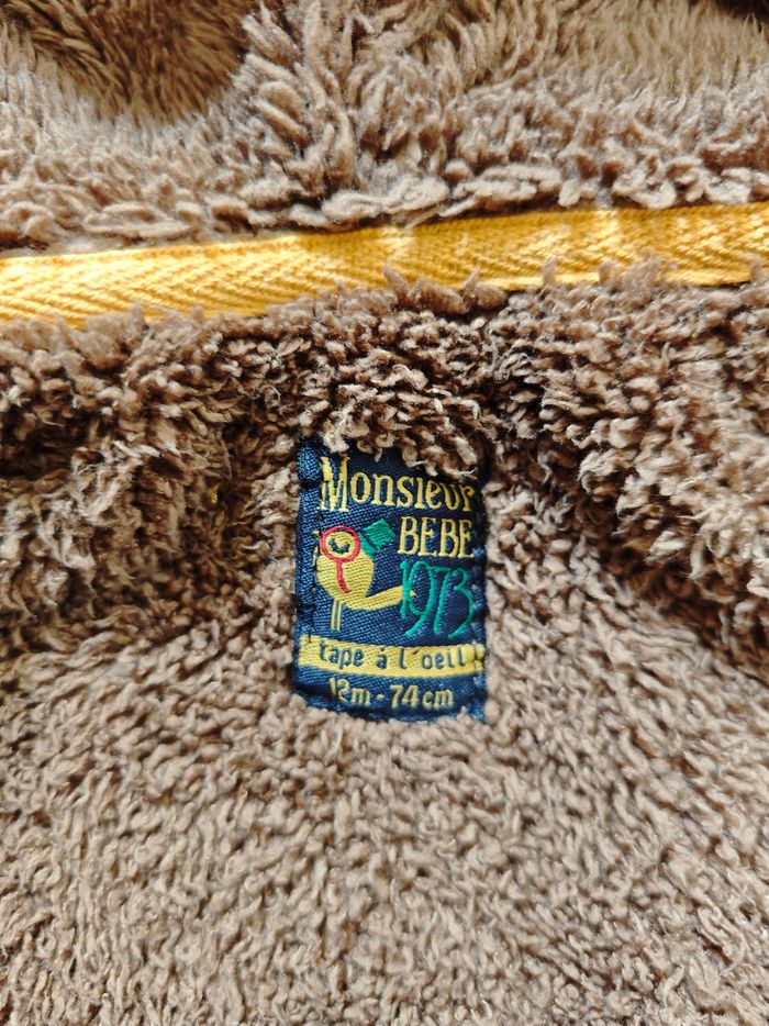 9/12 mois (74 cm) - sweat à capuche molletonné doublure peluche (tape à l'oeil) - photo numéro 4