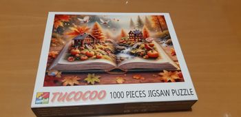 Puzzle 1000 pièces Paysage d'automne sur livre