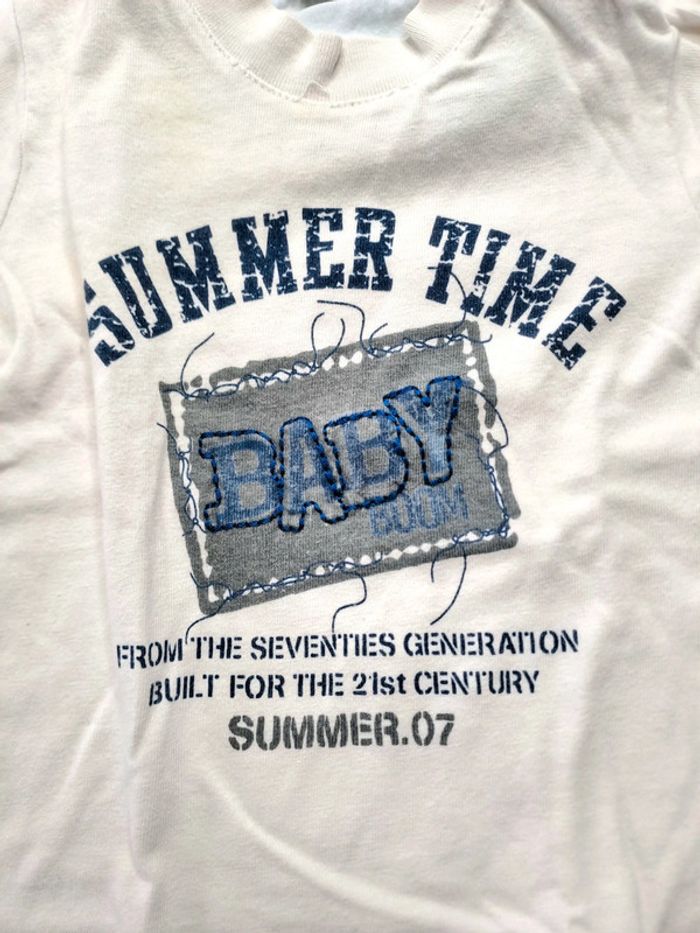 T-shirt summer time 3-6 mois - photo numéro 2