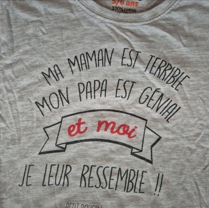 Petit Tee-shirt 5/6 ans - photo numéro 2