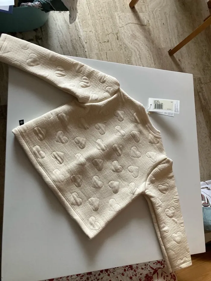 Cardigan à cœur, petit bateau, 3 ans - photo numéro 5