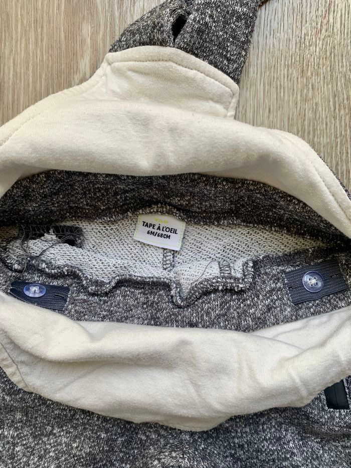 Salopette grise 6 mois Tape à l’œil - photo numéro 4