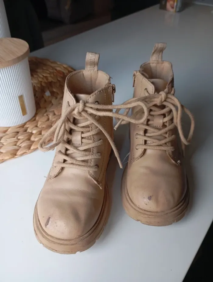 Bottines beige Zara - photo numéro 8