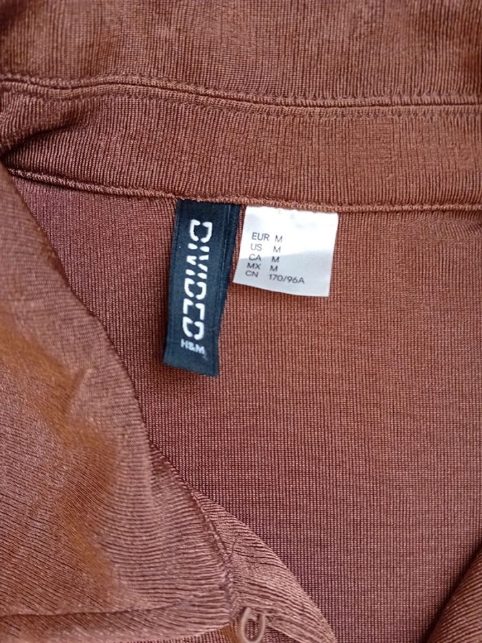 Crop Top Chemisier Marron M/38 H&M - photo numéro 2