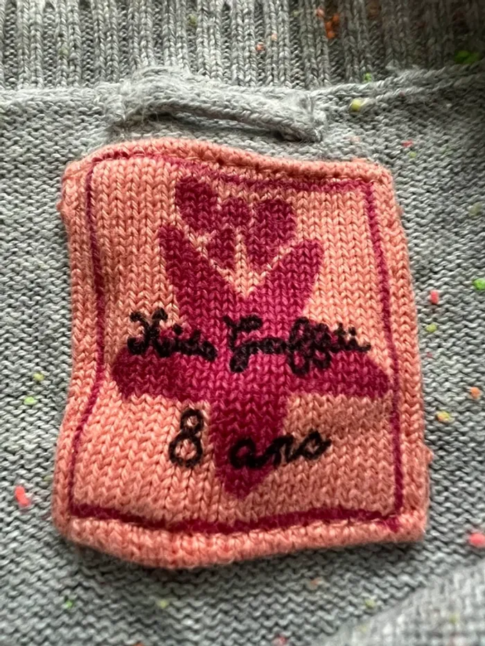 pull gris pour fille - photo numéro 4