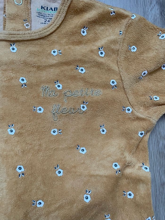 Pyjama Kiabi jaune moutarde 24 mois - photo numéro 3