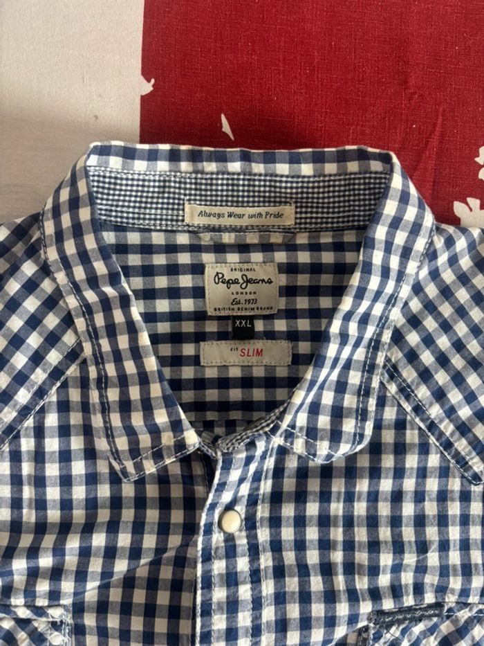 Chemise Pepe Jeans à carreaux - Taille XXL Slim Fit - photo numéro 2