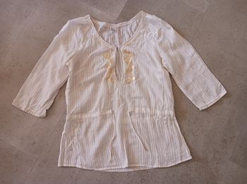 top voile blanc Taille 36 Camaieu