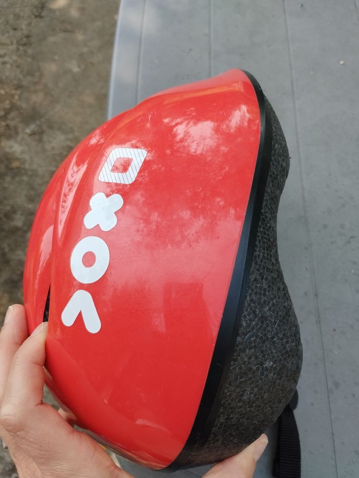 Casque enfant XS rouge - photo numéro 3
