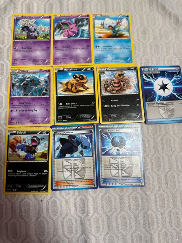 Lot de 22 cartes Pokémon Série Noir & Blanc Glaciation Plasma #2 - photo numéro 3