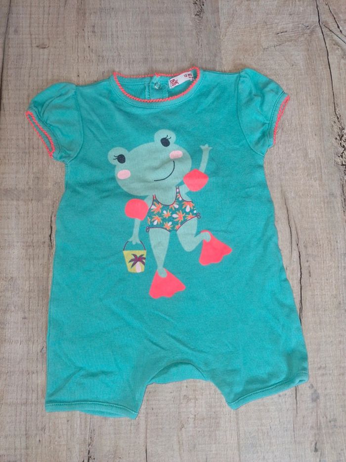 Combishort été fille 12 mois