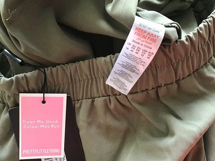 Pantalon "cargo" kaki taille élastique noté taille 16 UK = XXl, verifiez les mesures - photo numéro 6
