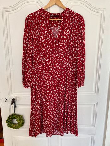 Robe rouge imprimée Comptoir des Cotonniers taille 42